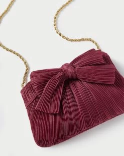 Loeffler Randall Rochelle Rose Mini Bow Clutch -Outlet Velin Studio Store rochelletearose3copy